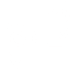 Two map location pins connected by a curved line, representing a route or path between two points.