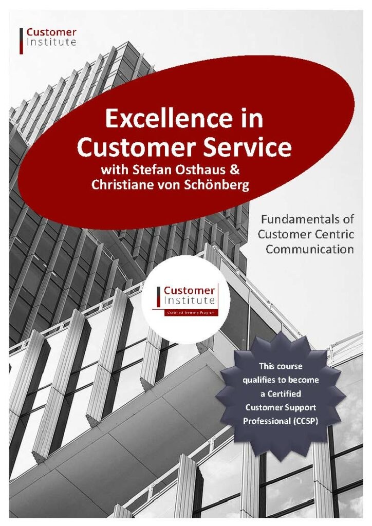 Customer Support Program Customer Centricity Training Programs – Customer Institute